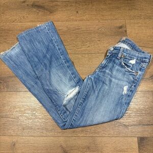 7 FOR ALL MANKIND Bootcut jeans distressed flawed